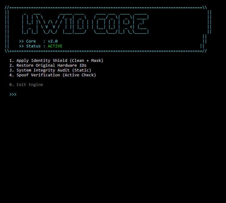 HWID before spoofing